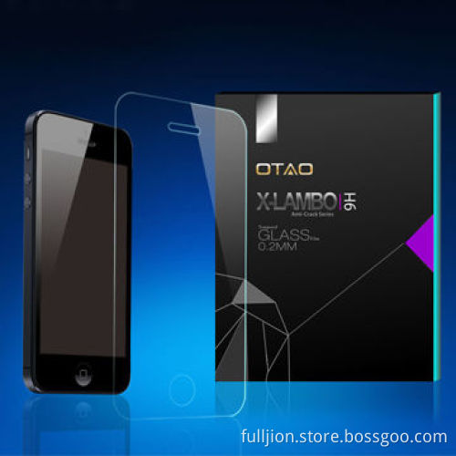 9h 0.33mm 0.2mm 2.5D curved edge round angle tempered-glass screen protector for iPhone 5/5c/5s